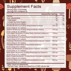 Lion Mane Mushroom Compound Soft Candy for Strong Memory Intelligence Brain 60pc