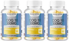 750 Softgel CoQ-10 Ubiquinol 300mg Active CoQ10 Cardiovascular Health