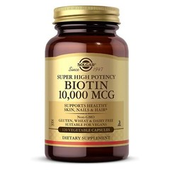 Solgar Biotin 10000 mcg 120 Vegetable Capsules