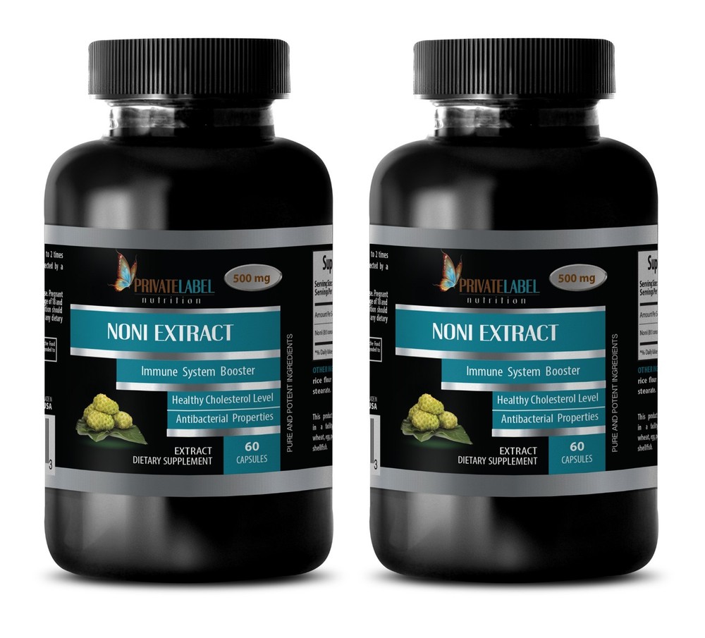 Morinda – NONI EXTRACT 500mg – Toughens The Immune Defense System – 2 Bottles