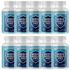 Nerve Shield Pro Mental Focus & Memory Support Supplement – 10 Bottles