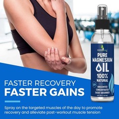 Extra Strength Pure Magnesium Oil Spray 8oz – Natural Muscle Relief & Sleep Aid
