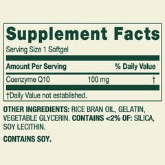 Spring Valley Rapid-Release CoQ10 Heart Health Dietary Softgels 100 mg, 60 Count