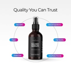 Colloidal Silver Liquid Spray 4oz – Purified Silver for Wellness, Oral Care, Ski