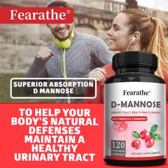 D-Mannose – Cranberry – Urinary Tract Support, Bladder Health, Cleanse & Detox