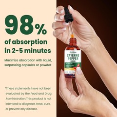 Cayenne Pepper Drops Supplements Liquid 960mg, Beet Root Powder, Turmeric,Ginger