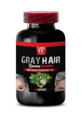 Biotin and Chlorella Infused Formula: GRAY HAIR REVERSE Complex – 1 B: 60 Caps