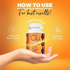 Copper Protocol Copper Supplements for Women and Men 90 Capsules Boosts Energ…