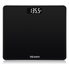 1 PCS Digital Body Weight Bathroom Scale 400 Pounds Tempered Glass Slim Black