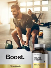 Tribulus Terrestris for Men 15,000mg | 180 Capsules | Gluten Free | by Horbaach