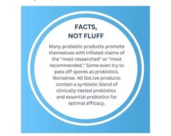 GoLive Prebiotic & Probiotic Powder – Flavor-Free, Sugar-Free, Gut Health – 6/27