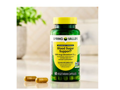 2 PACK Spring Valley Advanced Blood Sugar Chromium 500 mcg,60 VegetarianCapsules