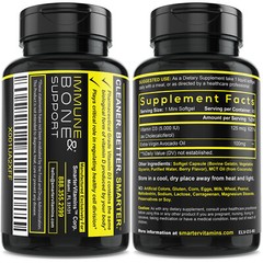 SMARTERVITAMINS – 3 PACK! VITAMIN D3 5000 IU with Avocado Oil + Soy Free Non-GMO
