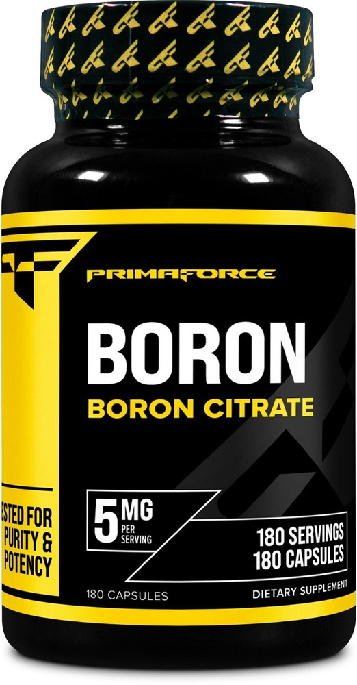PrimaForce Boron Capsules 5mg, 180 Vegetarian Capsules