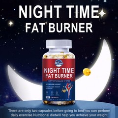 Night Time Fat Burner Weight Loss Capsules for Men & Women Appetite Suppressant