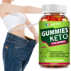 60pcs Keto Gummies Detox Cleanse Weight Loss Control Digestive Health Burn Fat