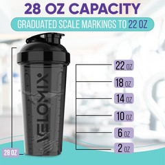 2 Pack- 28 oz Protein Shaker Bottles for Protein Mixes -2x Wire Whisk Leak Proof