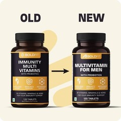 Boldfit Multivitamin Tablet For Men 120 Tablets h330