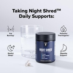 Night Time Fat Burner & Sleep Support – Ashwagandha, 5-HTP, CLA, Melatonin, 60 V