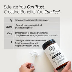 Qualia Creatine | Advanced Creatine Complex | 2 Sources + Magnesium | Optimized