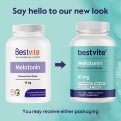 Melatonin 10mg (360 Vegetarian Capsules)- Easy to Swallow Small Capsules