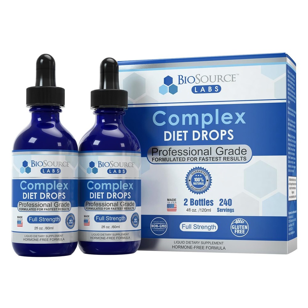 BioSource Labs Complex Diet Drops – Best Natural Drops for Men and Women 2 Bo…