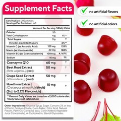 VitaUp Beet Root Gummies – Beetroot Supplement with CoQ10, Grape Seed, Vitami…