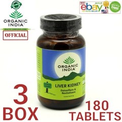 ORGANIC INDIA Liver Kidney Exp.2025 OFFICIAL USA 3 BOX 180 Capsule Care Health
