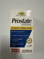 Real Health The Prostate Formula with Saw Palmetto, 270 Tabs, Exp 2027+