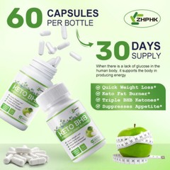 KETO BHB 1200mg PURE Ketone FAT BURNER RAPID Weight Loss Diet Pills Ketosis