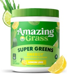 Amazing Grass Green Superfood Energy Lemon Lime 30 Servings Powder Exp 2027
