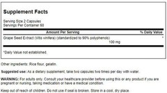 Swanson Grape Seed Extract (Standardized) 50 mg 120 Capsules
