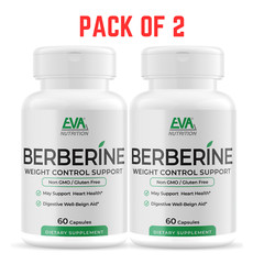 EVA Berberine Capsules | weight control | supports Heart Health & Immune 2 pack