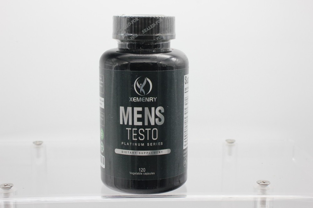Xemenry Mens Testo Testosterone Support Supplement; 120 Capsules