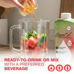 LiquaCel Concentrated Liquid Protein, Watermelon Flavor, ReadytoDrink, 16g Hy…