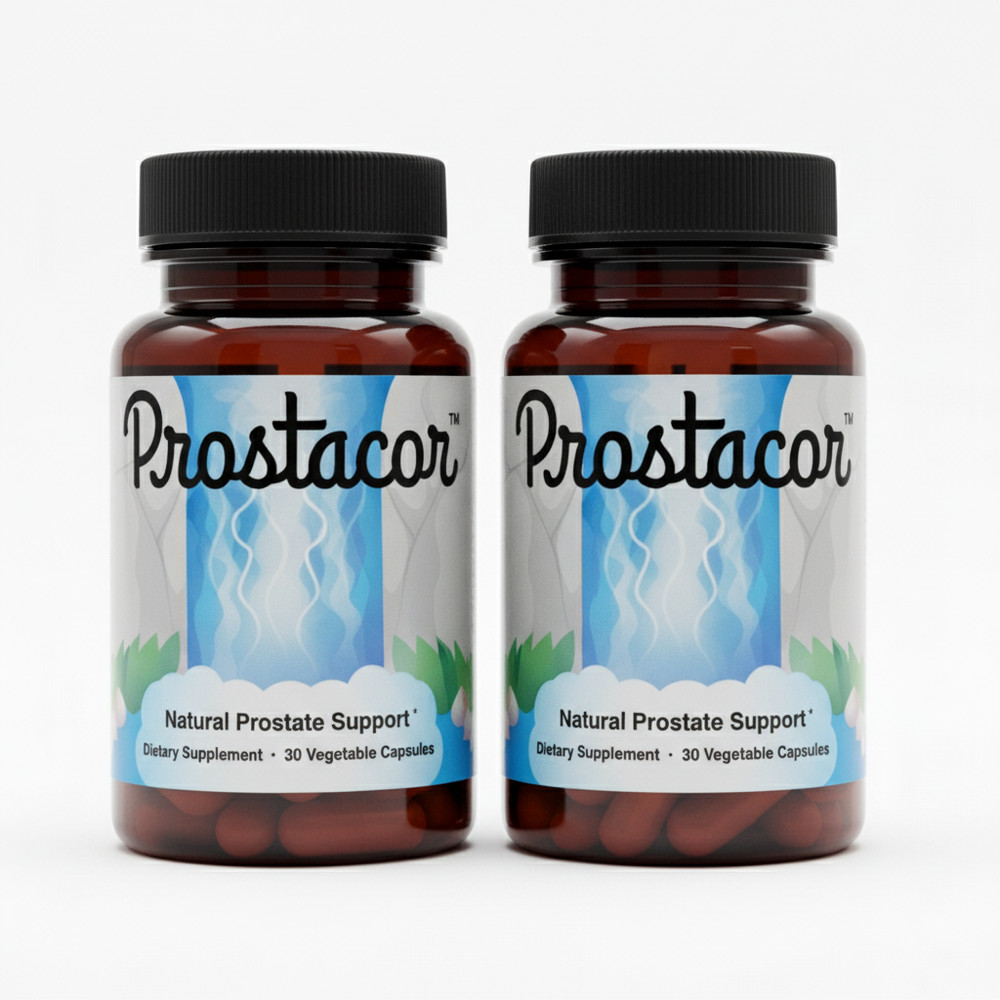 2PCS Prostacor organic Prostate Support Supplement – Non-GMO, Vegan, Gluten-Free