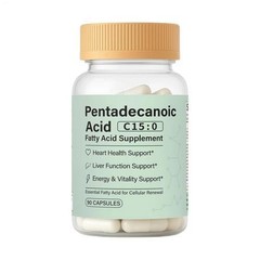 Pentadecanoic Acid Capsules, C15:0 Fatty Acid Supplement – Pure Plant-Based Esse