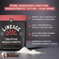 Lineage Provisions Micronized Creatine Monohydrate with Sea Salt – 2 PACK
