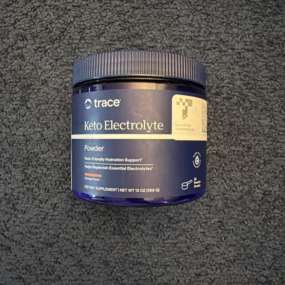 Trace Keto Electrolyte Powder-Orange Flavor-13 oz (369 g)
