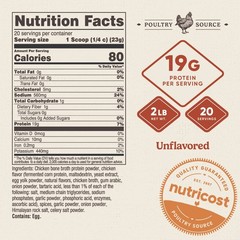 Nutricost Chicken Bone Broth Protein (Chicken Soup Flavored, 20 Servings) (1LB)