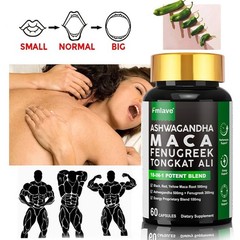 Maca Root, Ashwagandha, Panax, Ginseng, Fenugreek Extract Male Enhancing Stamina