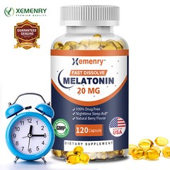 Melatonin 20mg – Recovery, Better Sleep & Stay Asleep, Relieve Stress-L-Theanine
