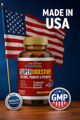 Daily Digestive Enzymes with Prebiotics Probiotics 100 capsules