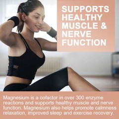 Triple Magnesium Complex 300Mg – Improves Sleep, Energy and Immune Support 120PC