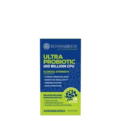 Sunwarrior Ultra Probiotic 100 Billion, Stress, Mood, Immune, Skin, 30 Vegan Cap
