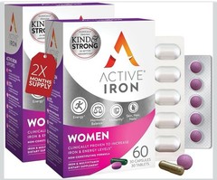 Active Iron Supplement 25mg + Multivitamin for Women – Clinically Proven