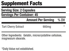 1x Tart Cherry Extract 900mg Antioxidant Anthocyanins Gout Joint Pain Arthritis