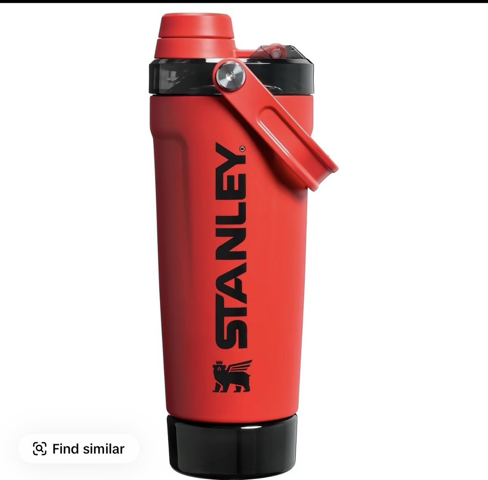STANLEY Vitalize 20 oz Shaker Bottle – Insulated Protein Cup w/ Storage