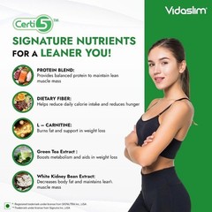 Vidaslim Meal Replacement Protein Health Shake Weight Control for Women Men