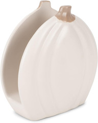 Nat & Jules Pumpkin Shaped Standard Size Ceramic Napkin Holder: Perfect for Your